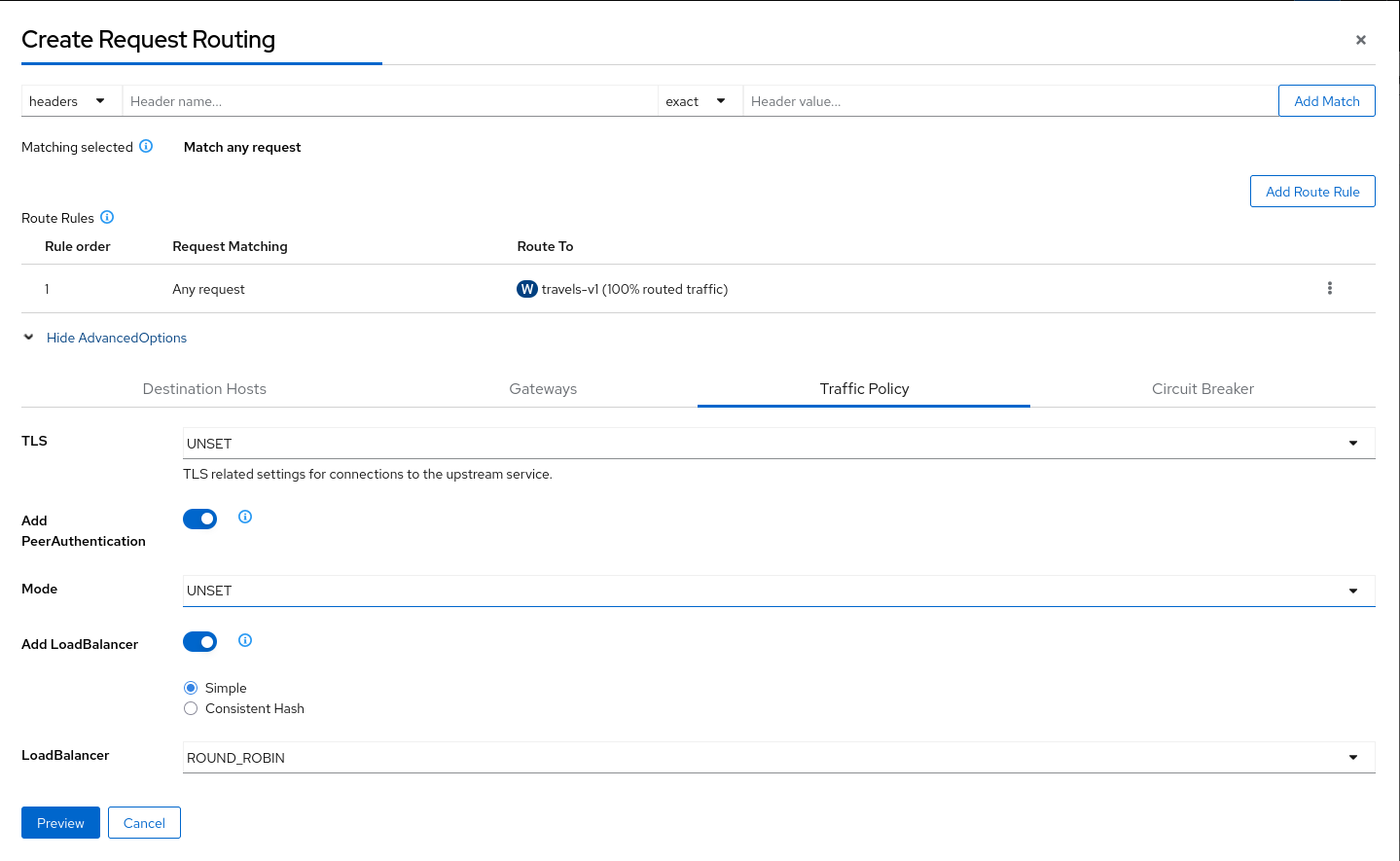 Traffic Policy Traffic Policy
