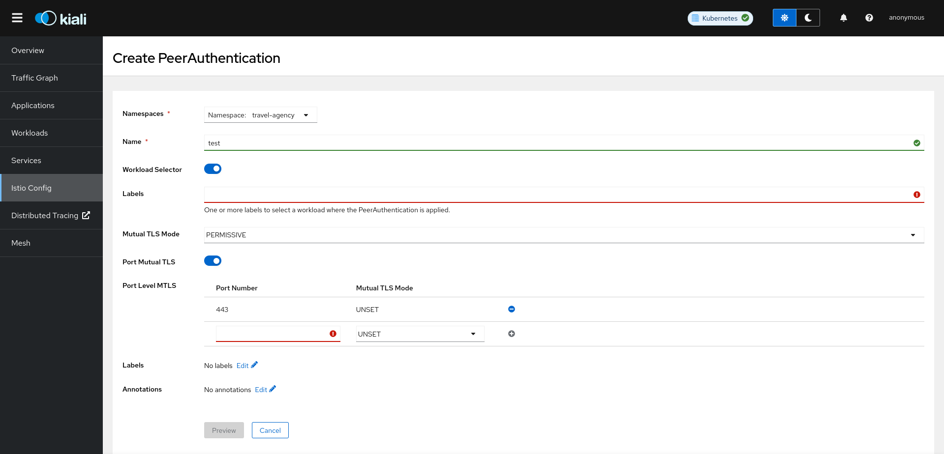 PeerAuthentication PeerAuthentication